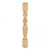 Hardware Resources - P29-42MP - Turned Acanthus/Fluted Post (Island Leg) - Hard Maple