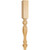 Hardware Resources - P4RW - Tapered, Fluted Rubberwood Post (Island Leg) - Rubberwood