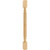 Hardware Resources - P2-3-42RW - Rubberwood Post with Reed Pattern (Island Leg) - Rubberwood