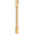 Hardware Resources - P3-3-42RW - Rubberwood Post with Rope Pattern (Island Leg) - Rubberwood