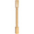 Hardware Resources - P3-42RW - Rubberwood Post with Rope Pattern (Island Leg) - Rubberwood