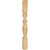 Hardware Resources - P28-42RW - Turned Acanthus/Fluted Post (Island Leg) - Rubberwood
