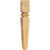 Hardware Resources - P34-5RW - Modern Classic Rubberwood Post (Island Leg) - Rubberwood