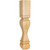 Hardware Resources - P13-RW - Solid Rubberwood Square Island Post - Rubberwood