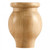 Hardware Resources - BF14-4-ALD - Tall Bun Foot with Flat Ogee Design - Alder