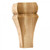 Hardware Resources - BF15-2-6-WB - Bullnose with Taper Bun Foot - White Birch