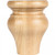 Hardware Resources - BF16-2-CH - Tulip Bun Foot with Cove Groove - Cherry