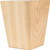 Hardware Resources - BF34-3.5-RW - Shaker Style Tapered Bun Foot - Rubberwood
