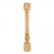 Hardware Resources - P23-5-42-RW - Turned Acanthus Fluted Post - Rubberwood