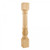 Hardware Resources - P23-5-RW - Turned Acanthus Fluted Post - Rubberwood