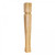 Hardware Resources - P64-5-42-RW - Island Post with Cove Ogee Groove and Tapered Leg - Rubberwood