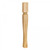 Hardware Resources - P64-RW - Square Arts and Crafts Post with Cove Ogee Groove, Leg Tapers the Flares at Base - Rubberwood