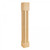Hardware Resources - P78-5-CH - Modern Post with Scooped Edges and Center - Cherry