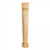 Hardware Resources - P80-5-42-RW - Modern Post with Bullnose Groove and taper to foot - Rubberwood