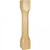 Hardware Resources - P83-6-WB - Cathedral Turned Contemporary Post - White Birch