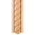 Hardware Resources - 2-3/4" x 1-1/16" Corner Moulding with 1-1/2 Rope - Poplar - MC5POP