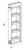 JSI Cabinetry Amesbury White Recessed Kitchen Cabinet - WF636PULL-SFTCLOSE-AWR