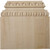 Ekena Millwork Base Plinth Moulding - Alder - BAS08X02X07CHAL
