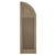 Atlantic Premium Shutters Architectural Collection Combination Solid Panel Arch Top