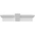 Ekena Millwork Crosshead with Keystone - Primed Polyurethane - CRH09X165KF