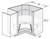 JSI Cabinetry Upton Slab Kitchen Cabinet LS36DR-BOTTOM-UB