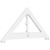 Ekena Millwork Pitch Artisan Gable Pediment - Primed Polyurethane - GPP036X017X100ART