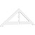 Ekena Millwork Pitch Artisan Gable Pediment - Primed Polyurethane - GPP072X024X100ART