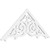 Ekena Millwork Pitch Athens Gable Pediment - Primed Polyurethane - GPP048X020X100ATH