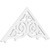 Ekena Millwork Pitch Athens Gable Pediment - Primed Polyurethane - GPP048X022X100ATH