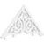 Ekena Millwork Pitch Athens Gable Pediment - Primed Polyurethane - GPP060X030X100ATH