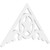 Ekena Millwork Pitch Austin Gable Pediment - Primed Polyurethane - GPP048X028X100AUS