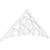 Ekena Millwork Pitch Austin Gable Pediment - Primed Polyurethane - GPP060X025X100AUS