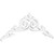 Ekena Millwork Pitch Baile Gable Pediment - Primed Polyurethane - GPP060X020X100BAI