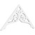 Ekena Millwork Pitch Bordeaux Gable Pediment - Primed Polyurethane - GPP036X018X100BOR