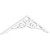Ekena Millwork Pitch Bordeaux Gable Pediment - Primed Polyurethane - GPP048X012X100BOR