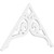 Ekena Millwork Pitch Bordeaux Gable Pediment - Primed Polyurethane - GPP048X028X100BOR