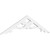Ekena Millwork Pitch Brontes Gable Pediment - Primed Polyurethane - GPP048X012X100BRO