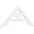 Ekena Millwork Pitch Brontes Gable Pediment - Primed Polyurethane - GPP060X025X100BRO