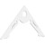 Ekena Millwork Pitch Cena Gable Pediment - Primed Polyurethane - GPP060X030X100CEN