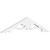 Ekena Millwork Pitch Cornelia Gable Pediment - Primed Polyurethane - GPP036X008X100CRN