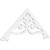 Ekena Millwork Pitch Finley Gable Pediment - Primed Polyurethane - GPP048X020X100FIN