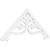 Ekena Millwork Pitch Finley Gable Pediment - Primed Polyurethane - GPP060X025X100FIN