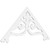 Ekena Millwork Pitch Finley Gable Pediment - Primed Polyurethane - GPP060X028X100FIN