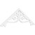 Ekena Millwork Pitch Finley Gable Pediment - Primed Polyurethane - GPP072X024X100FIN