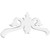 Ekena Millwork Pitch Florence Gable Pediment - Primed Polyurethane - GPP036X014X100FLO