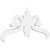 Ekena Millwork Pitch Florence Gable Pediment - Primed Polyurethane - GPP036X018X100FLO