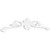 Ekena Millwork Pitch Florence Gable Pediment - Primed Polyurethane - GPP048X010X100FLO