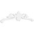 Ekena Millwork Pitch Florence Gable Pediment - Primed Polyurethane - GPP048X012X100FLO