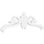 Ekena Millwork Pitch Florence Gable Pediment - Primed Polyurethane - GPP048X016X100FLO