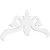 Ekena Millwork Pitch Florence Gable Pediment - Primed Polyurethane - GPP060X028X100FLO